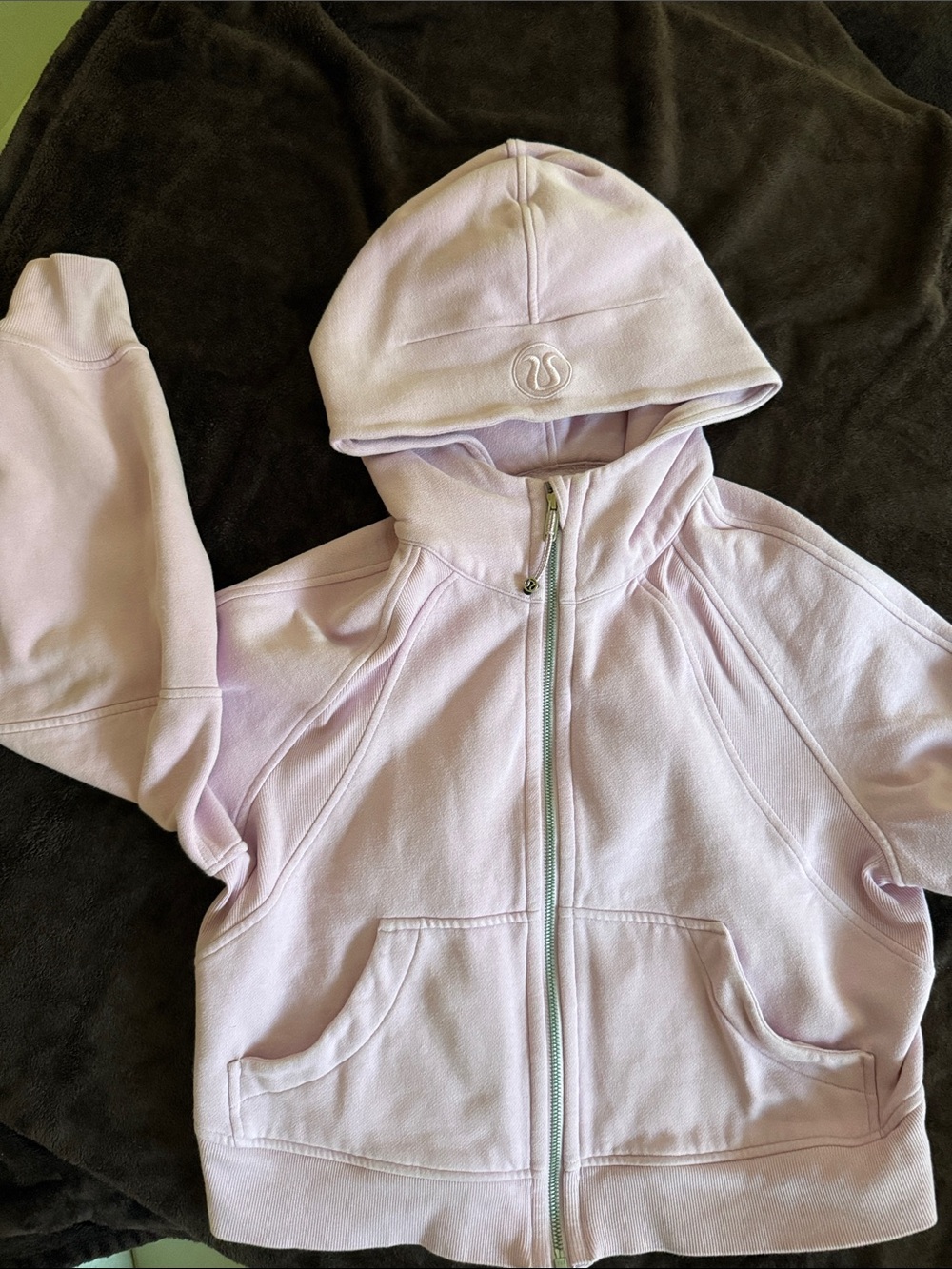 lululemon athletica Kids Pale Pink Full-Zip Hoodie